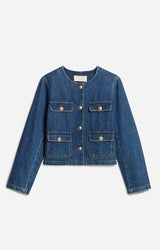 Denim Jacket 3eva66-v02712 Royal