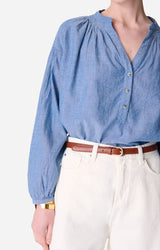 Blouse 4eva02-v09117 Chambray