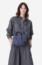 Mini Bag Linen Cabas Xs Ve31-v40410 Denim