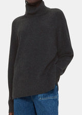 Cashmere Roll Neck 37098 Dark-Grey