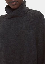 Cashmere Roll Neck 37098 Dark-Grey