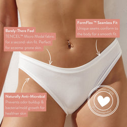 Womens' TENCEL™ Micro Modal The Weekender Bikini Briefs - 3 Pack | Cloth Diapers | Just Peachy