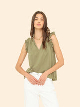 Blouse Bex Top Dark-Seagrass