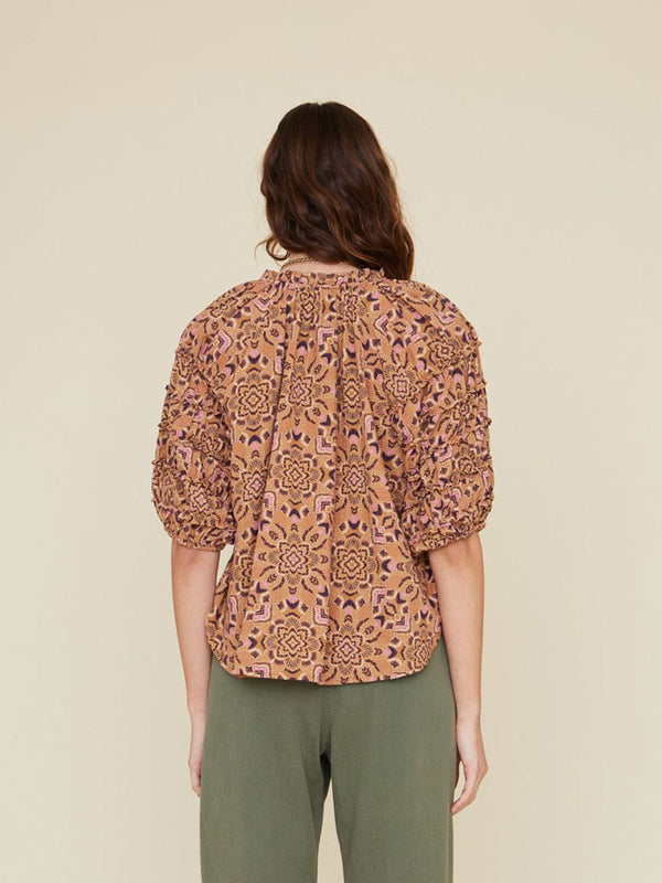 Blouse X355135 Lucia Top Indigo-Flora