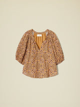 Blouse X355135 Lucia Top Indigo-Flora