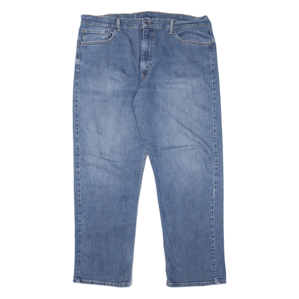 LEVI'S 505 Jeans Mens Blue Regular Straight Denim Stone Wash W40 L32