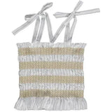 Smocked women top - stripped