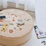 Africa Cushion Round Cover with Filler