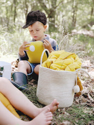 Animal Cushion Lazy Bear Honey