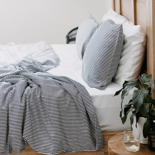 Bamboo Pillowcase Set (Stripe) - NakedLab