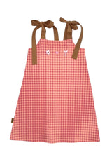 Girls pink plaid dress features adjustable straps & a free fit, making it the perfect summer dress & part of our sustainable kids clothing collection online.