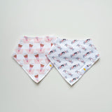 the wee bean bib set ice cream and bunny candy