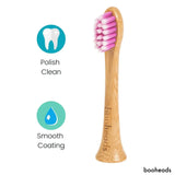 Bamboo Electric Toothbrush Heads Compatible with Sonicare* | Polish Clean 4PK Multi