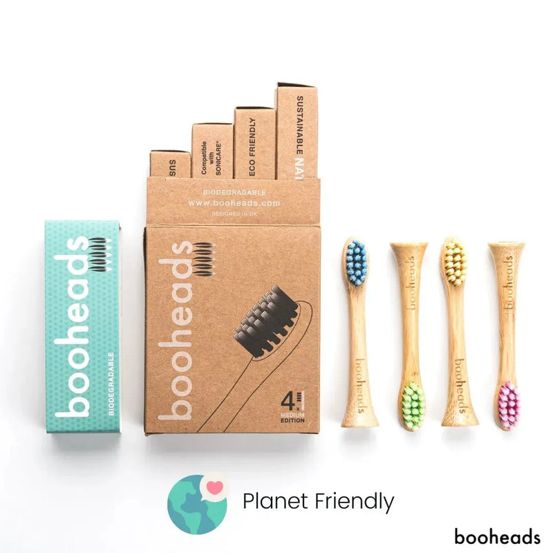 Bamboo Electric Toothbrush Heads Compatible with Sonicare* | Polish Clean 4PK Multi