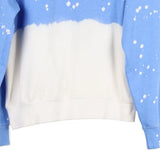 Mickey Mouse Disney Tie-Dye Sweatshirt - Large Blue Cotton Blend