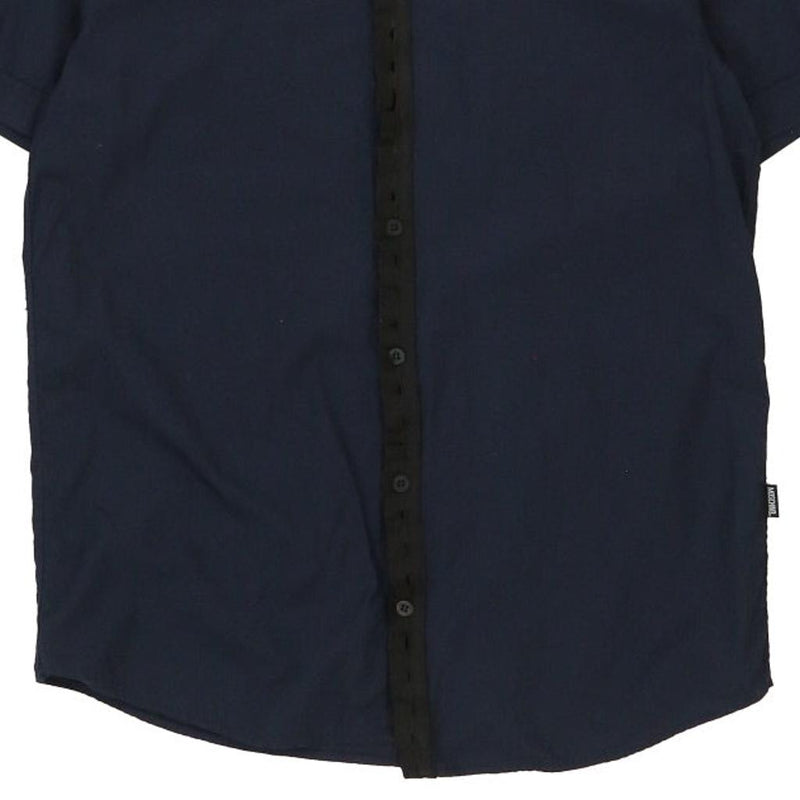 Moschino Short Sleeve Shirt - Medium Navy Cotton