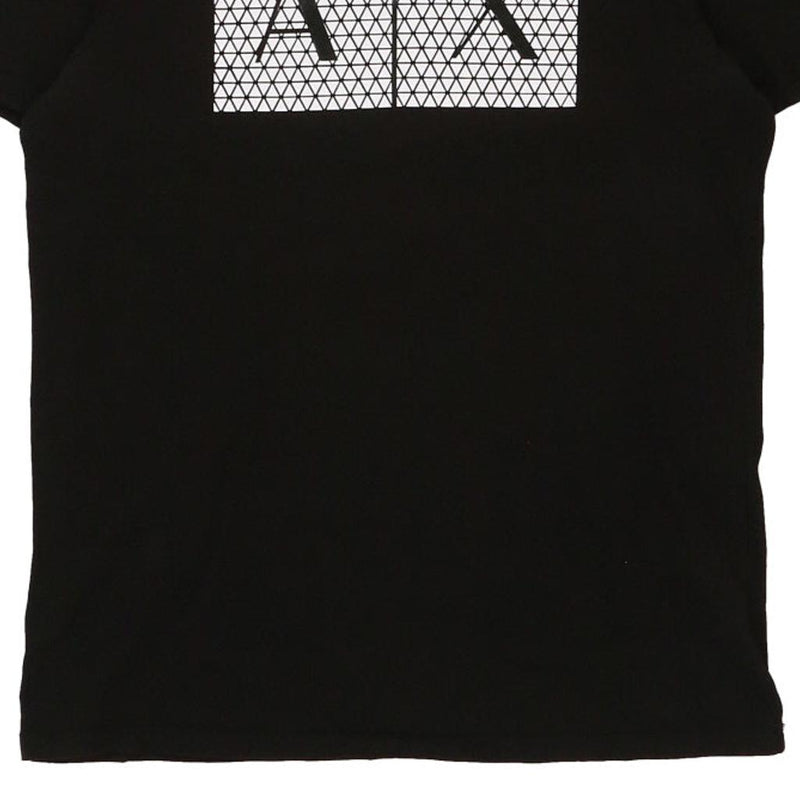 Armani Exchange Slim Fit T-Shirt - Small Black Cotton Blend