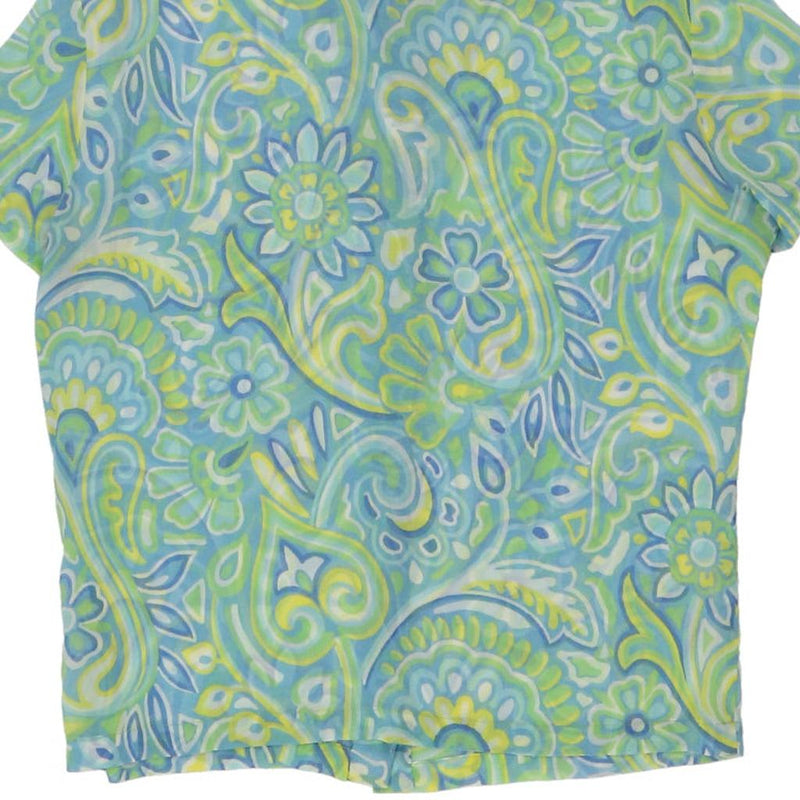 Versus By Versace Sheer Blouse - Medium Green Viscose