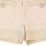 Versace Shorts - 29W UK 8 Beige Linen Blend