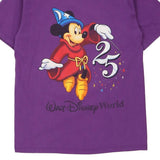 25th Anniversary Disney Cartoon T-Shirt - Medium Purple Cotton