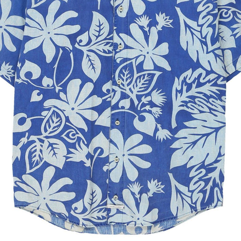 Age 13 C.P. Company Floral Hawaiian Shirt - Medium Blue Cotton