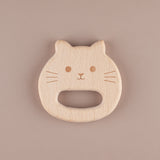 Cat Beech Wood Teether