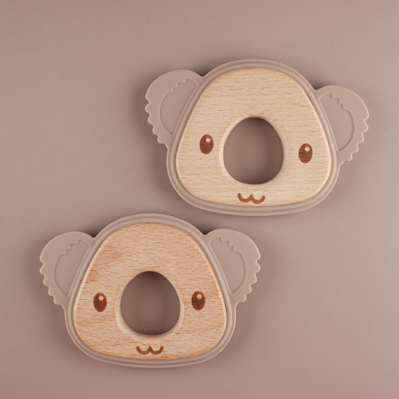 Koala Silicone Beech Wood Teether