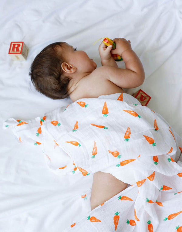 Organic Swaddle - Carrot