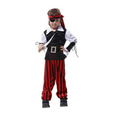 带眼罩的海盗男孩服装