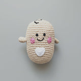 The Wee Bean Crochet Rattle Doll