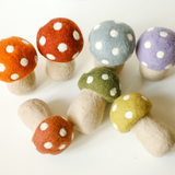 Felt Mushroom Blue 11cm