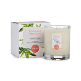 Coconut Hibiscus Glass Candle - Slowood