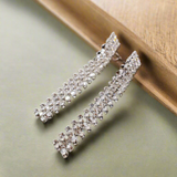 璀璨层叠仿钻耳环