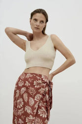 Women crop top - Beige