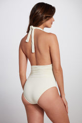 Eva Halter One Piece Swimsuit in Ivory