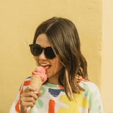 Junior+ Oval Sunglasses - Squid Black