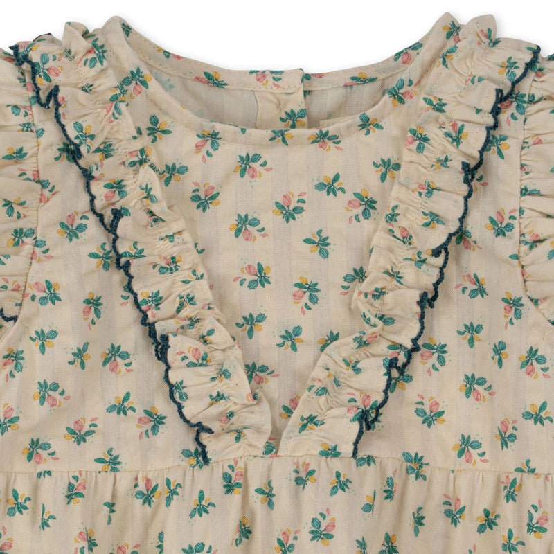 Kim Frill Romper Gots - Fleur Color