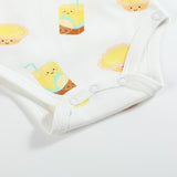 Organic Cotton Baby Onesie - Lemon Tea + Egg Tart