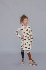 Girls long sleeve dress - Dachshund