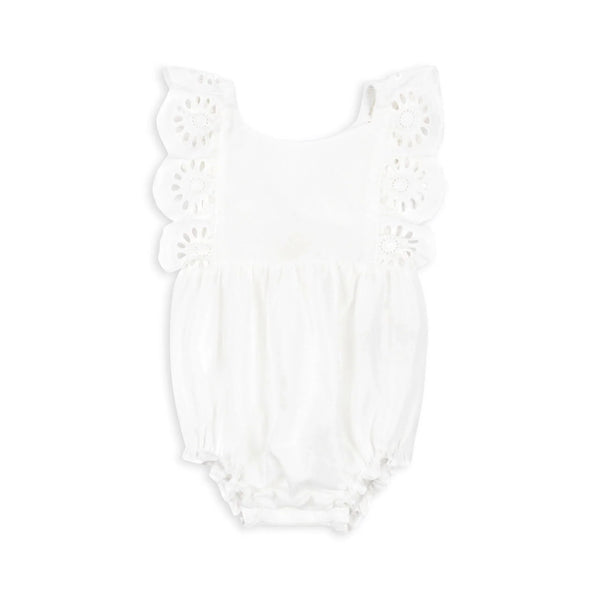 Posey Romper - Optic White