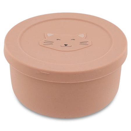 Silicone snack pot with lid - Mrs. Cat