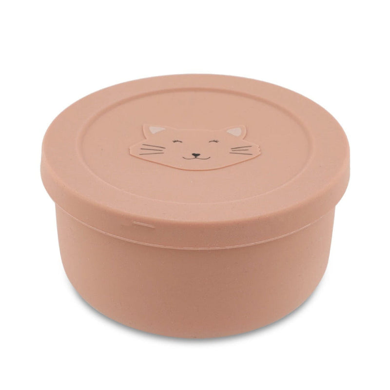 Silicone snack pot with lid - Mrs. Cat