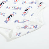 Organic Cotton Baby Onesie - White Bunny Candy