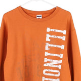 Illinois Jerzees Sweatshirt - Medium Orange Cotton Blend