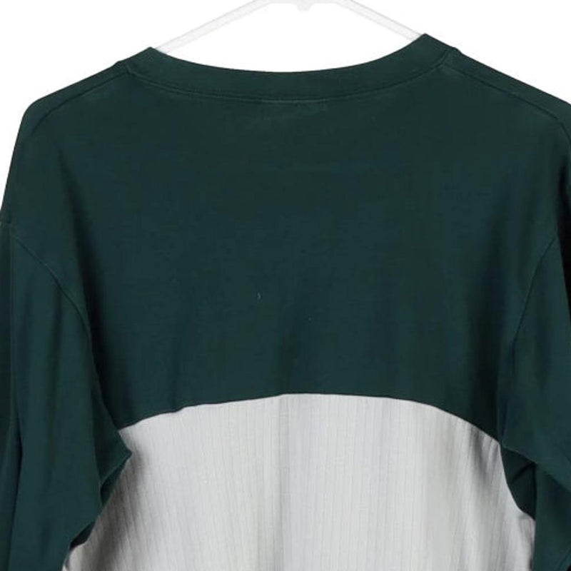 Majestic MLB Sweatshirt - Large Green Cotton Blend