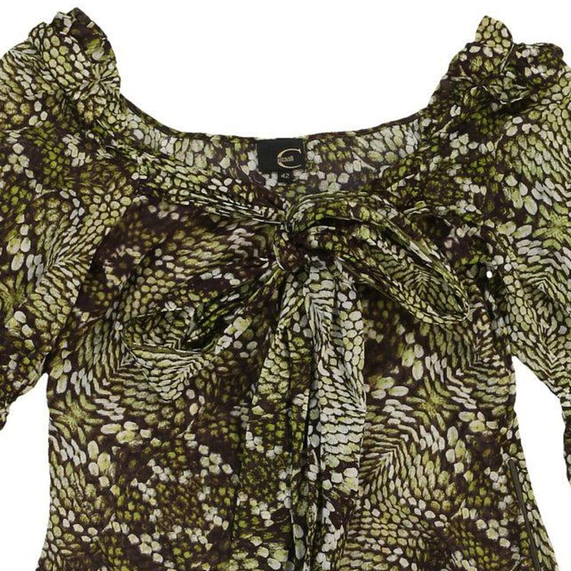 Just Cavalli Blouse - Small Green Cotton