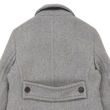 Prada Trench Coat - Large Grey Wool Blend