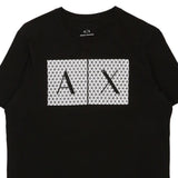 Armani Exchange Slim Fit T-Shirt - Small Black Cotton Blend