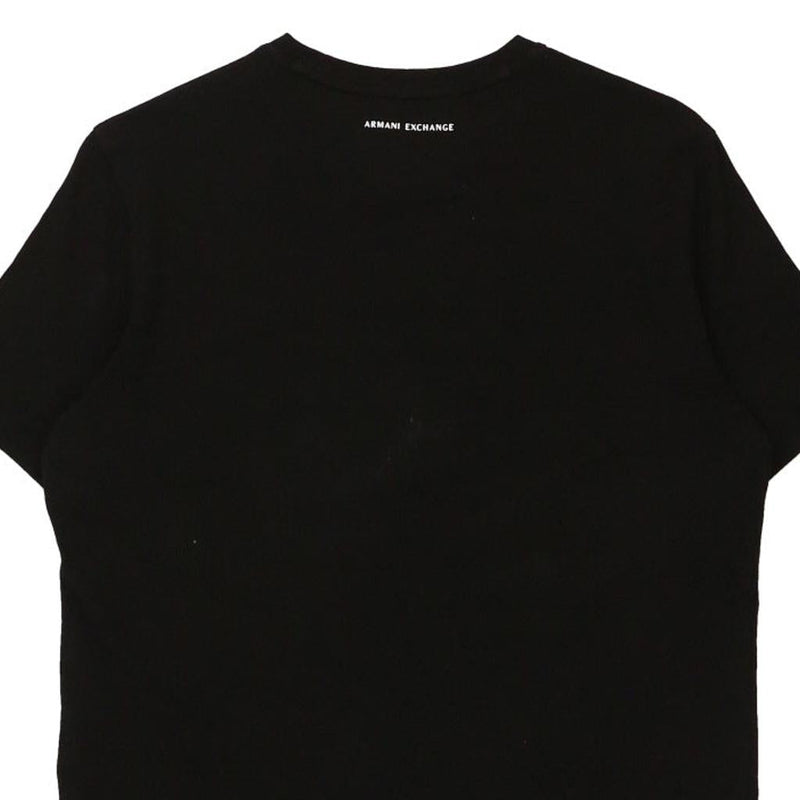 Armani Exchange Slim Fit T-Shirt - Small Black Cotton Blend