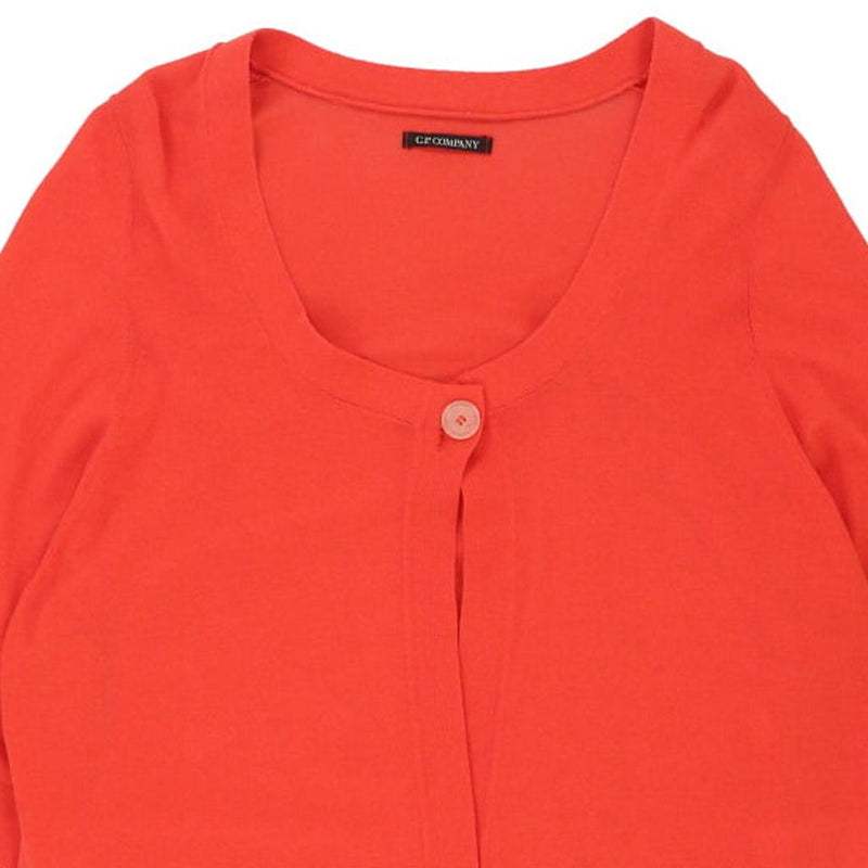 C.P. Company Cardigan - Medium Orange Cotton